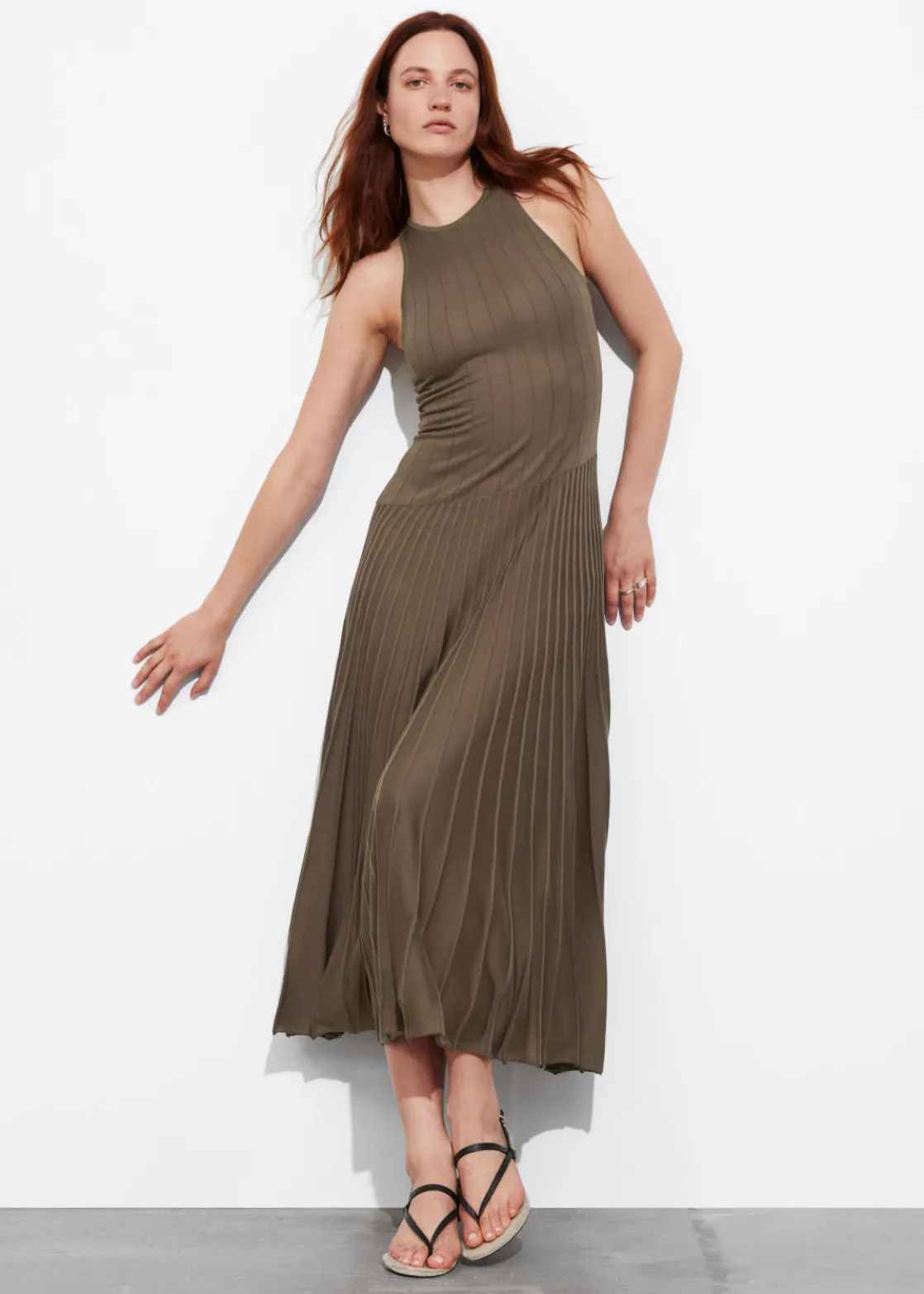 Sleeveless Knit Maxi Dress