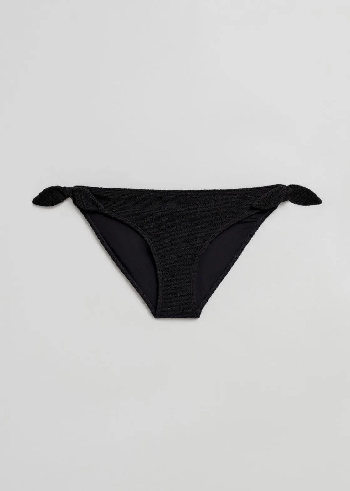 Crepe Knot Tie Bikini Bottoms