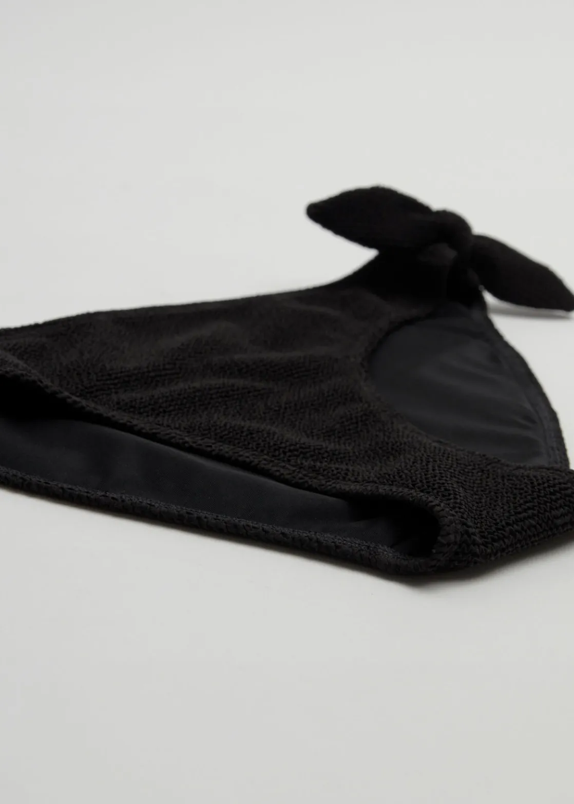 Crepe Knot Tie Bikini Bottoms