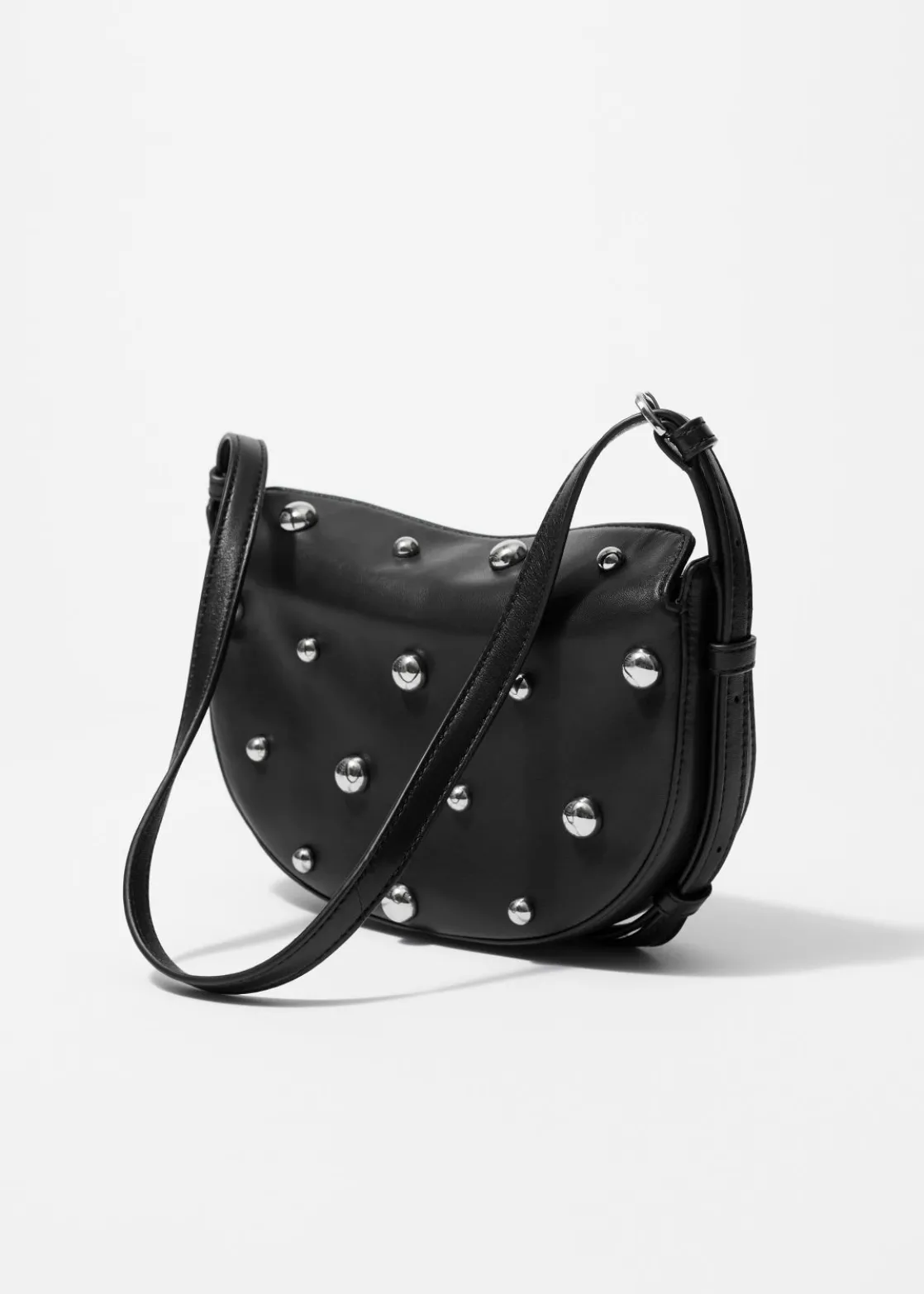 Studded Leather Shoulder Bag