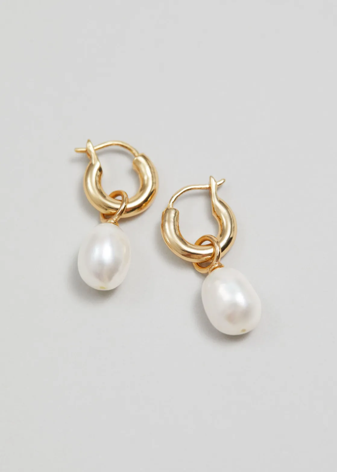 Freshwater Pearl Hoops