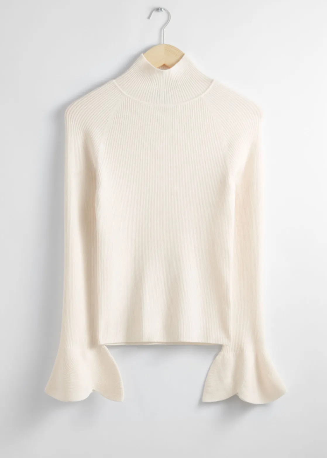 Petal-Sleeve Knit Top
