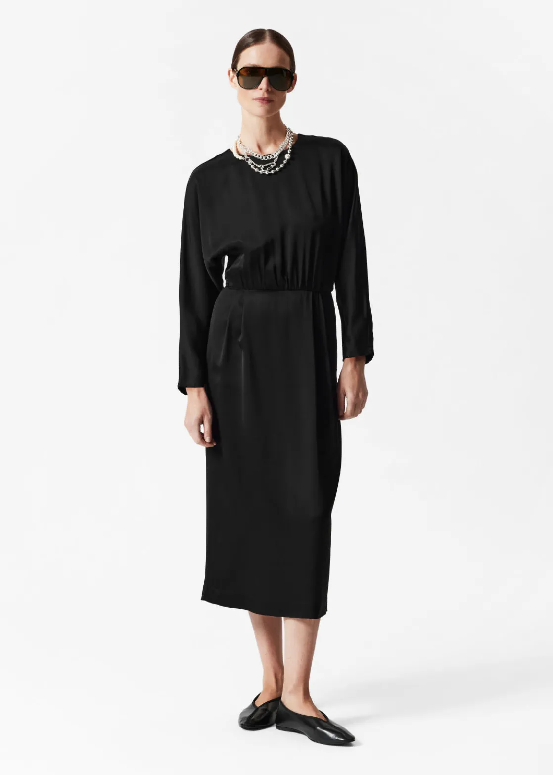 Open Back Midi Dress