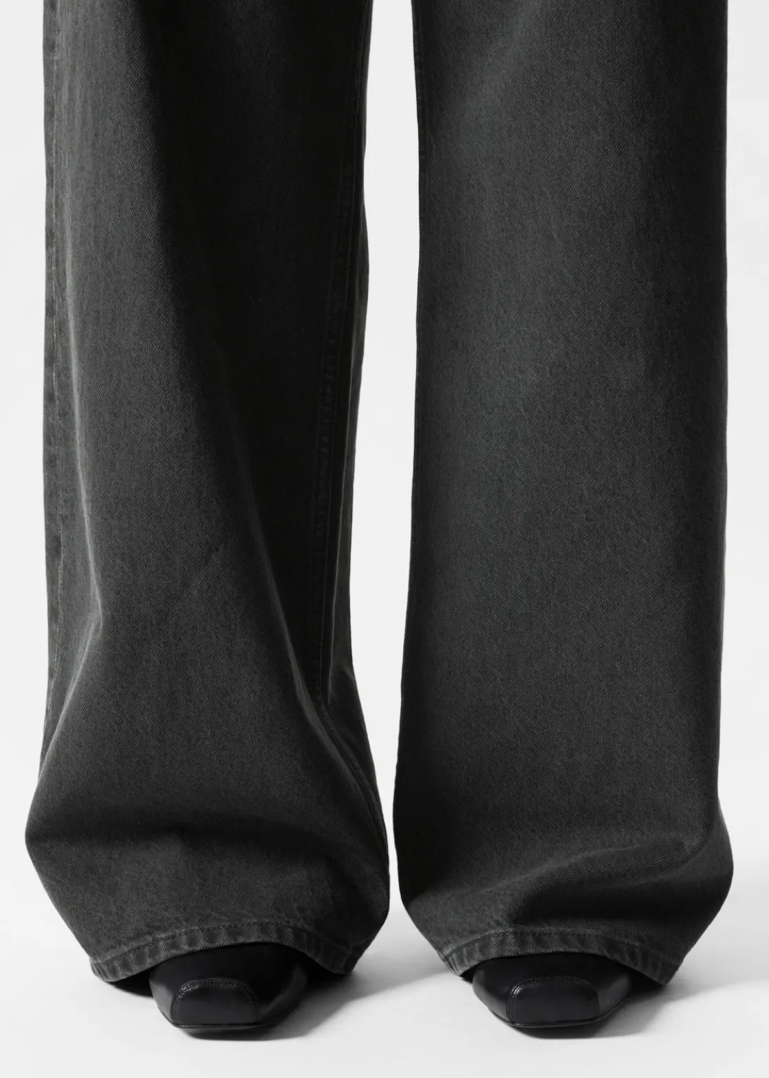 Square-Toe Ballet Flats