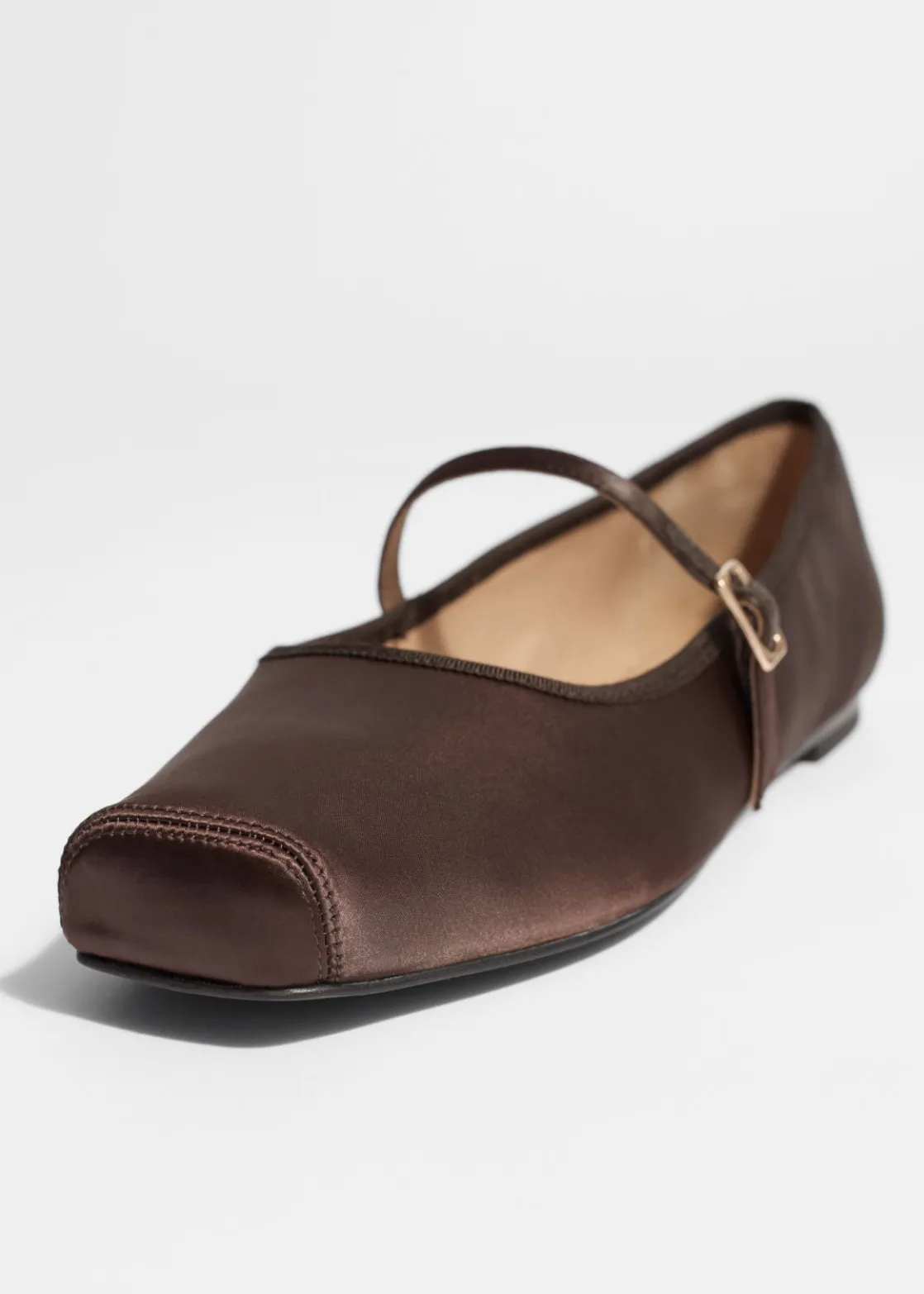Square-Toe Ballet Flats