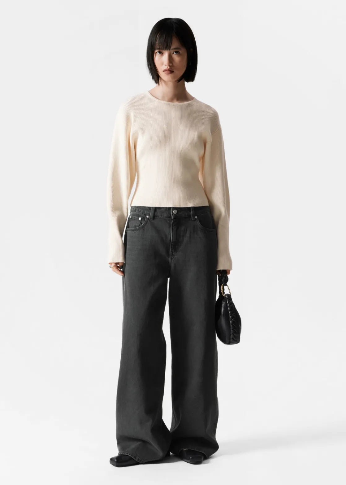 Square-Toe Ballet Flats