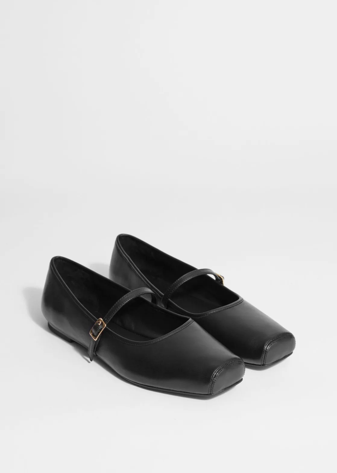 Square-Toe Ballet Flats