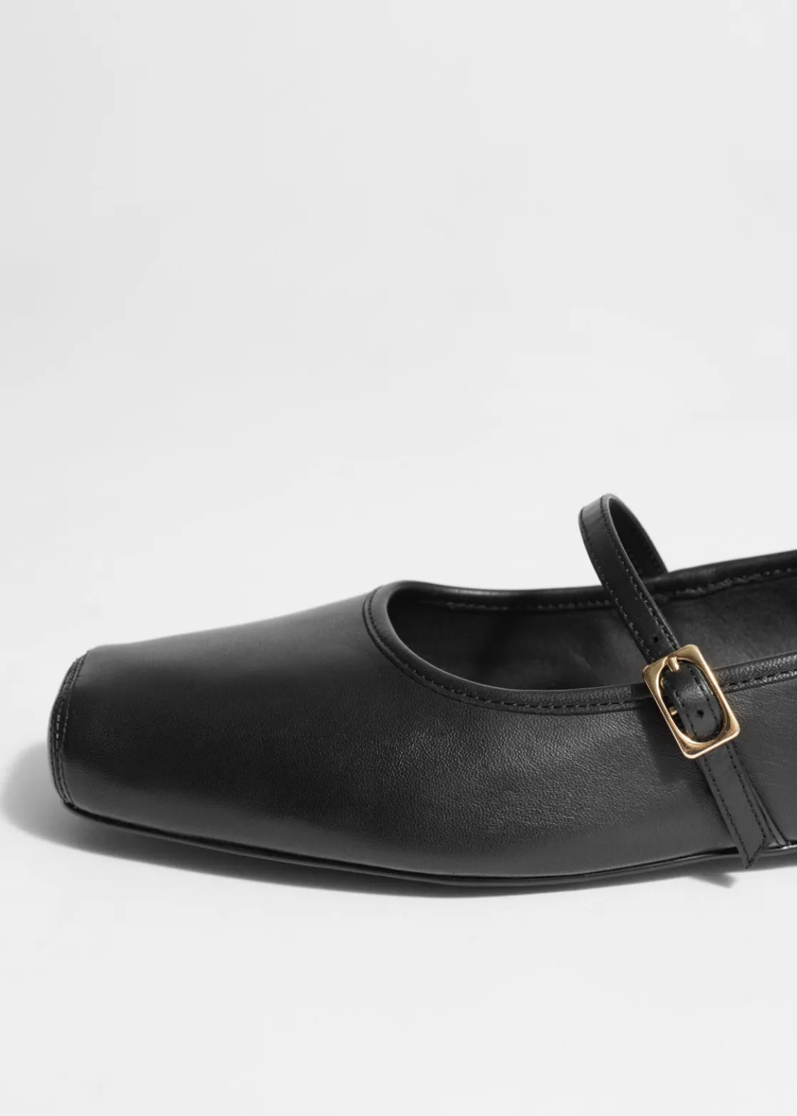 Square-Toe Ballet Flats