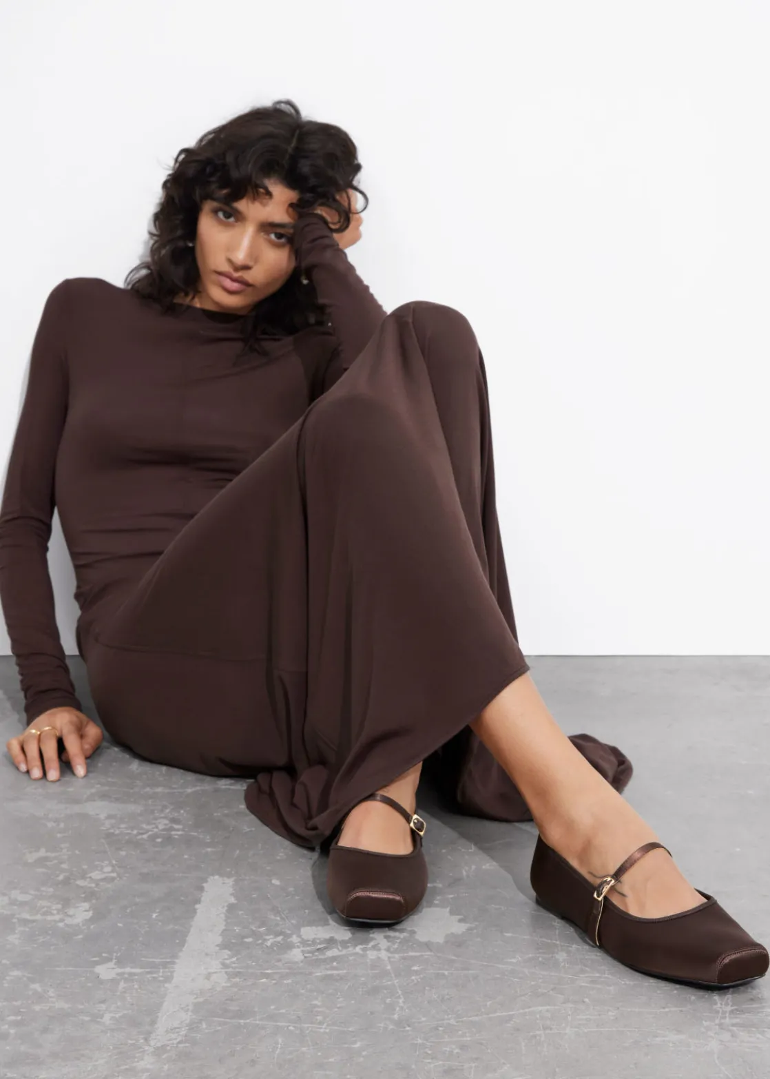 Square-Toe Ballet Flats