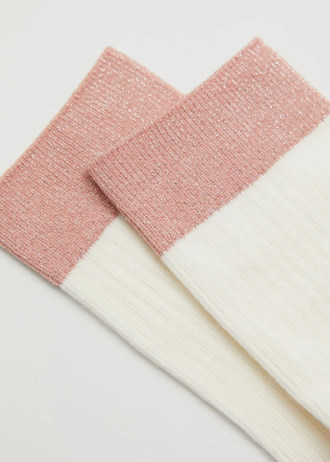 Glitter Lined Rib Socks