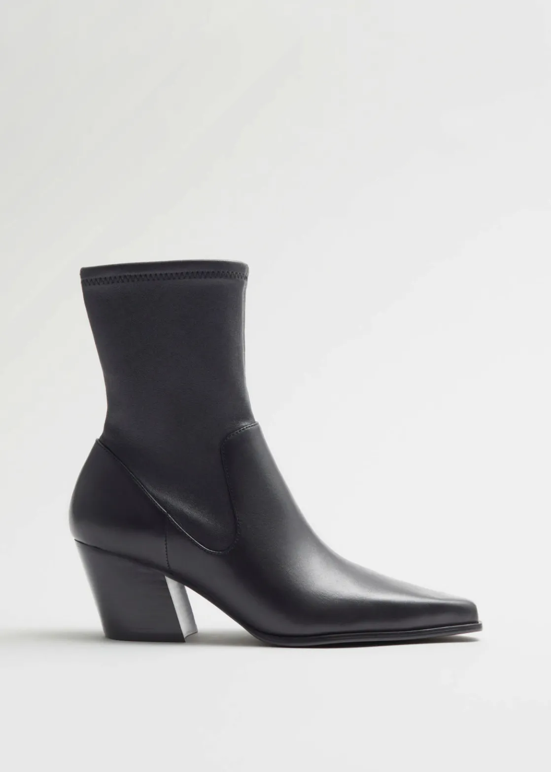 Pointed Leather Boots