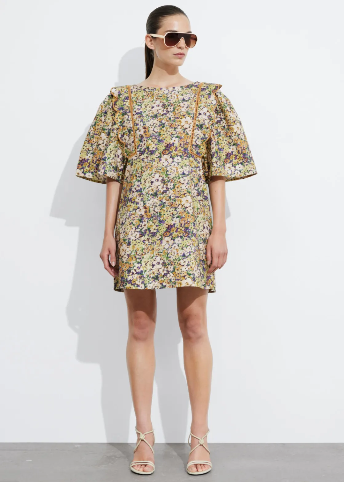 Scalloped Mini Dress