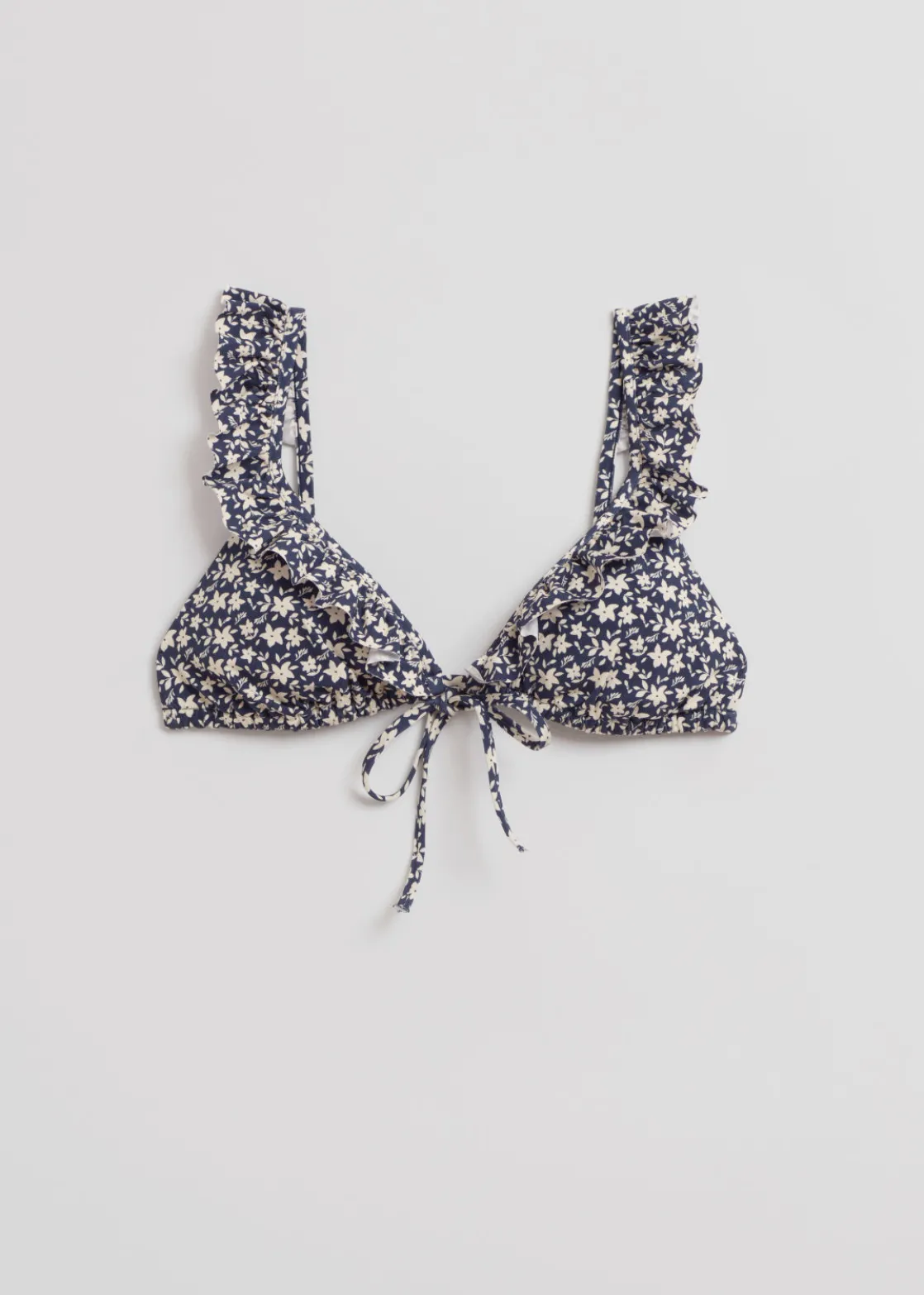Frilled Triangle Bikini Top