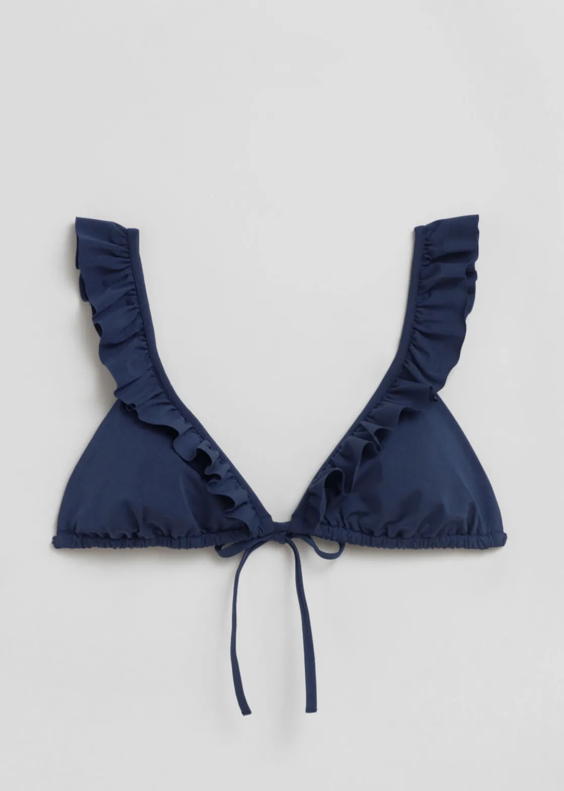 Frilled Triangle Bikini Top