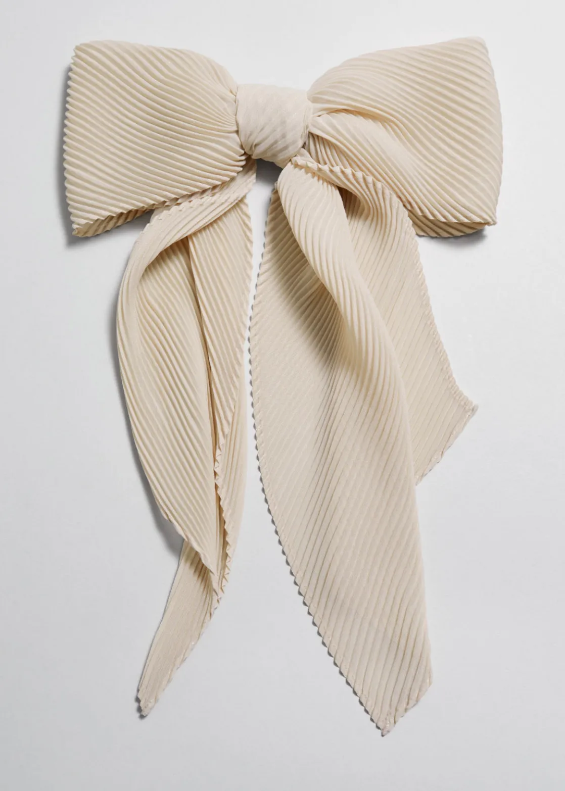 Pleated Bow Hair Clip