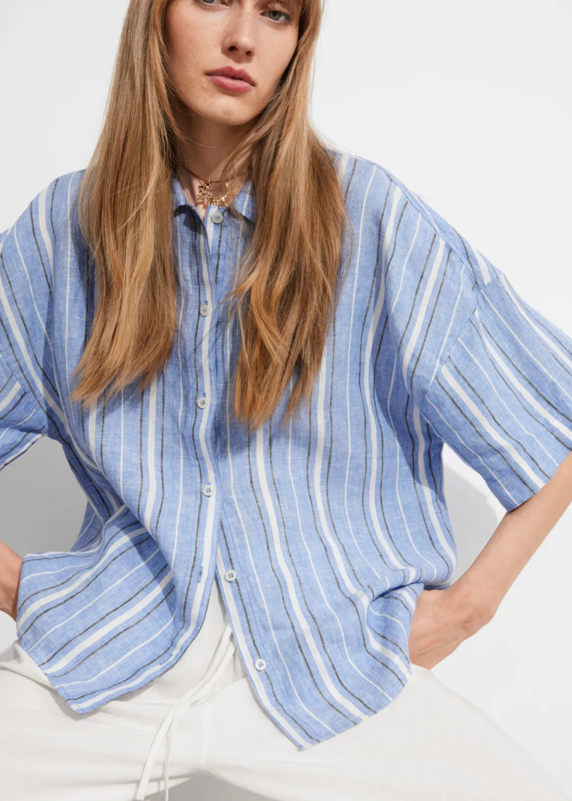 Oversized Linen Shirt