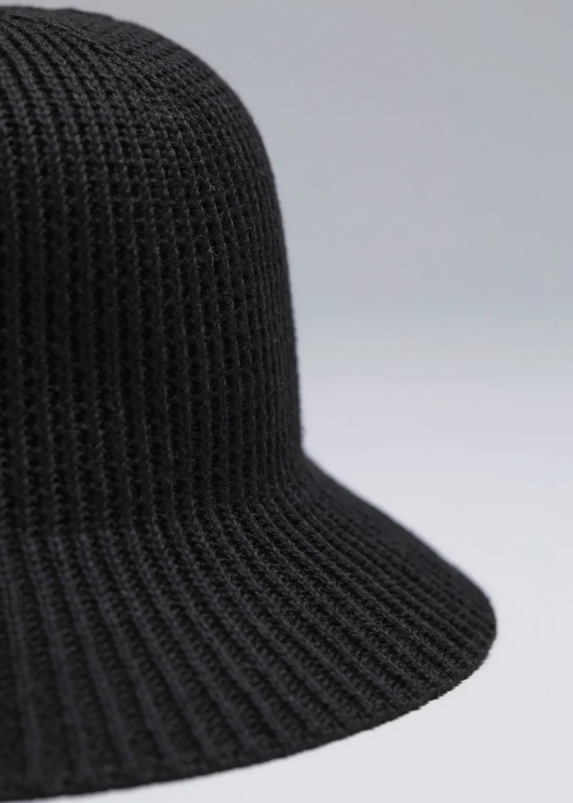 Rib Knitted Bucket Hat