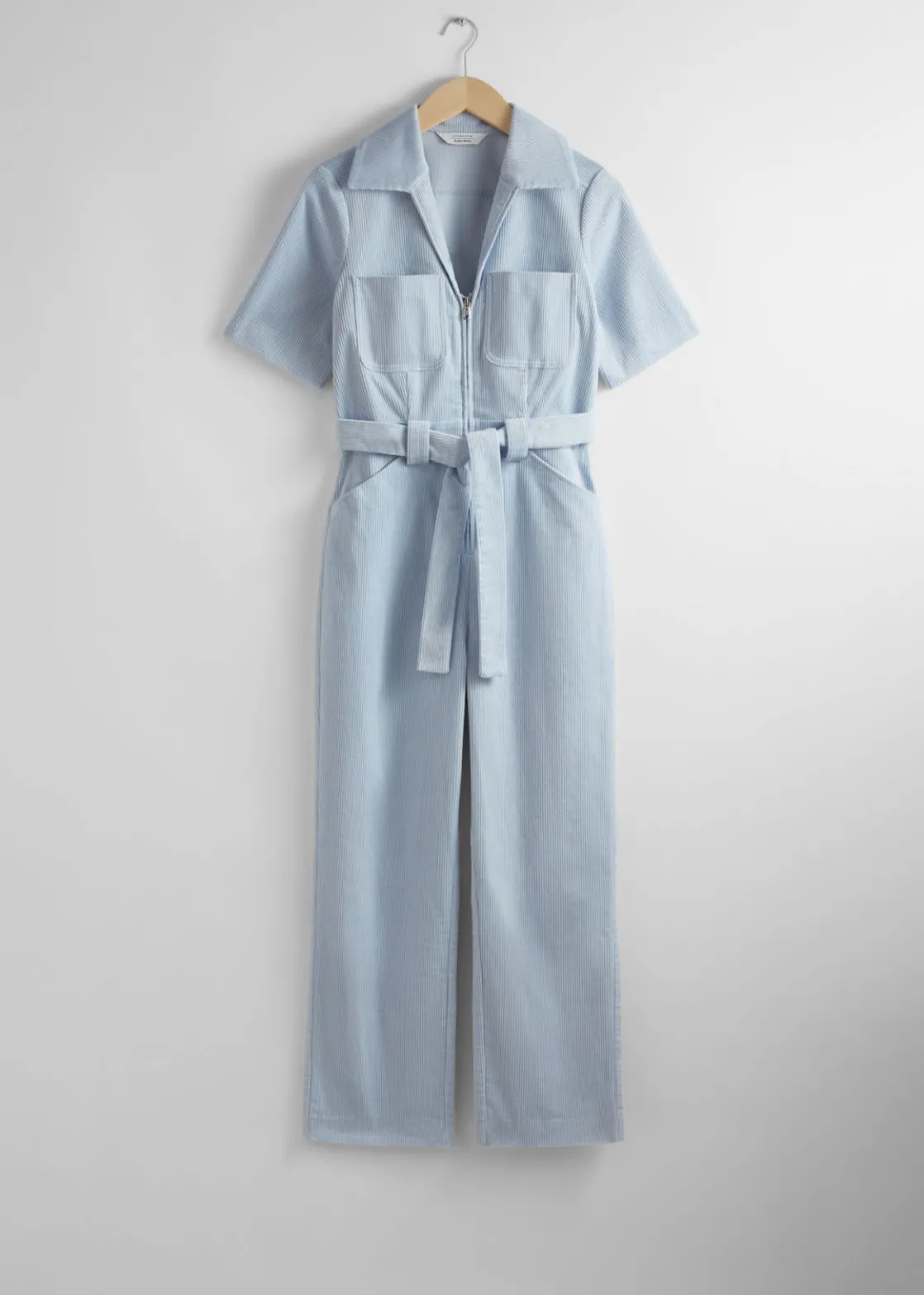 Belted Corduroy Jumpsuit