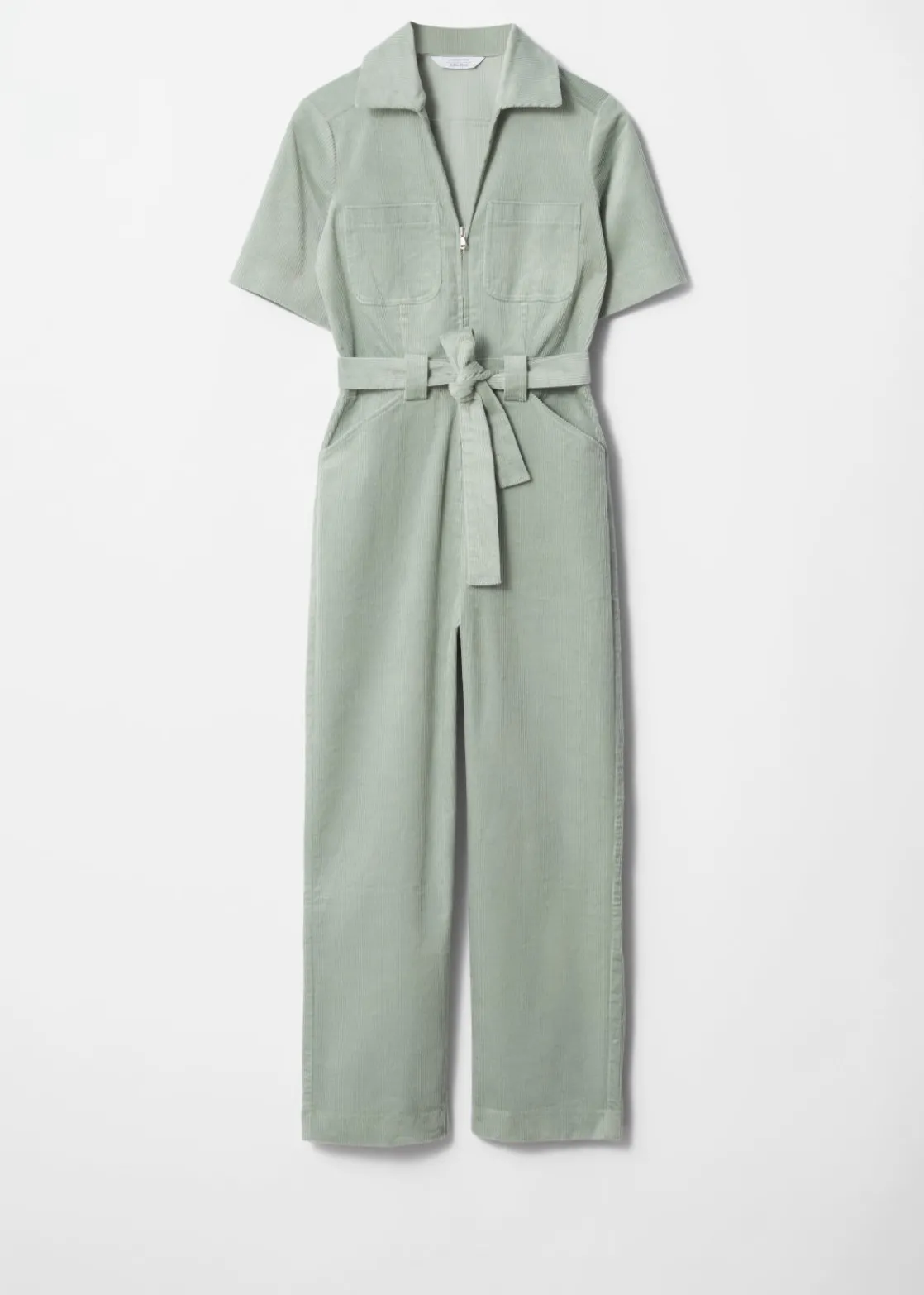 Belted Corduroy Jumpsuit
