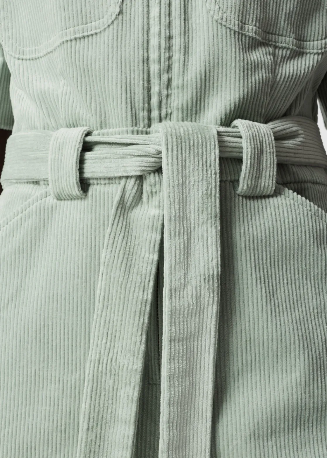 Belted Corduroy Jumpsuit