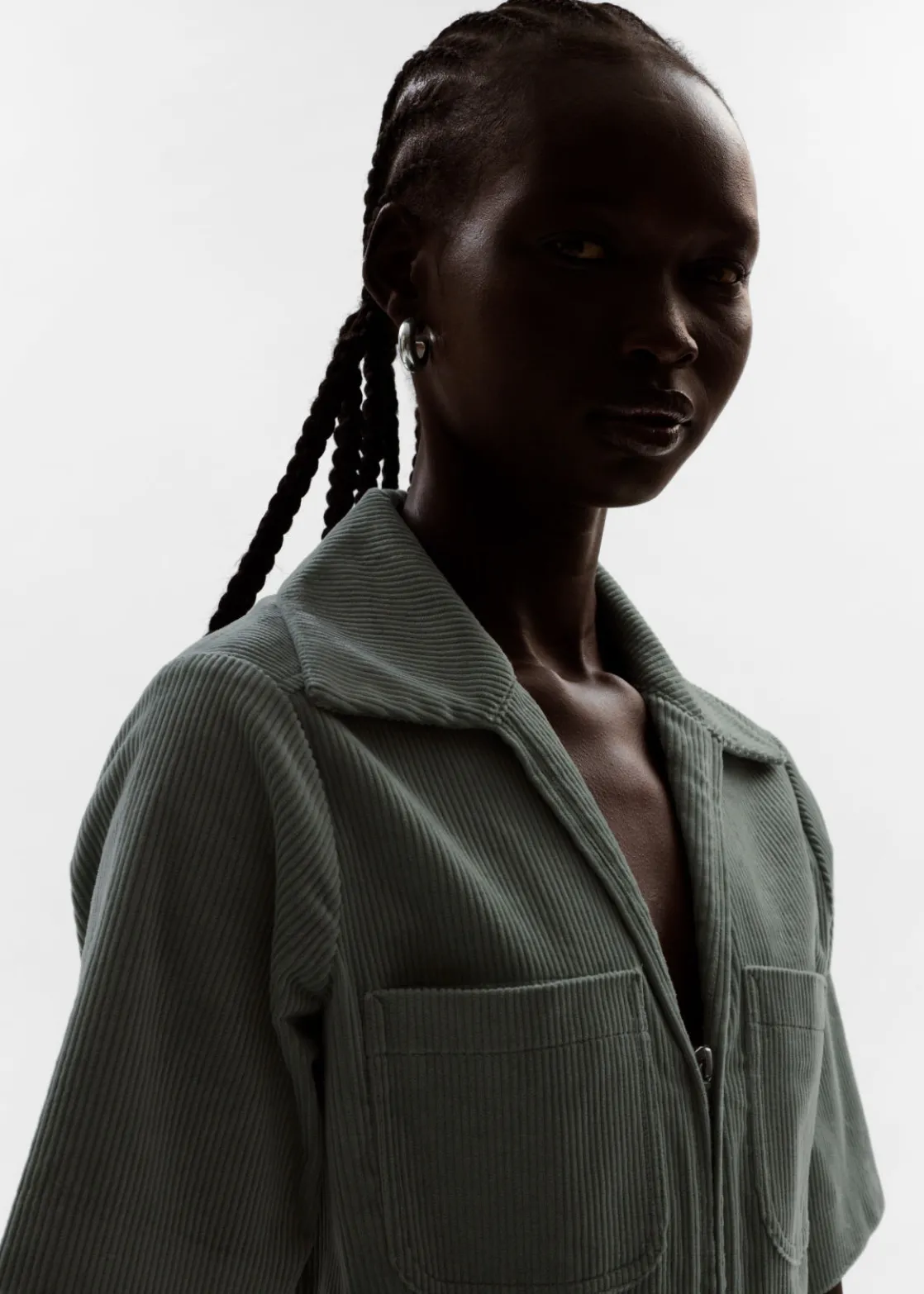 Belted Corduroy Jumpsuit