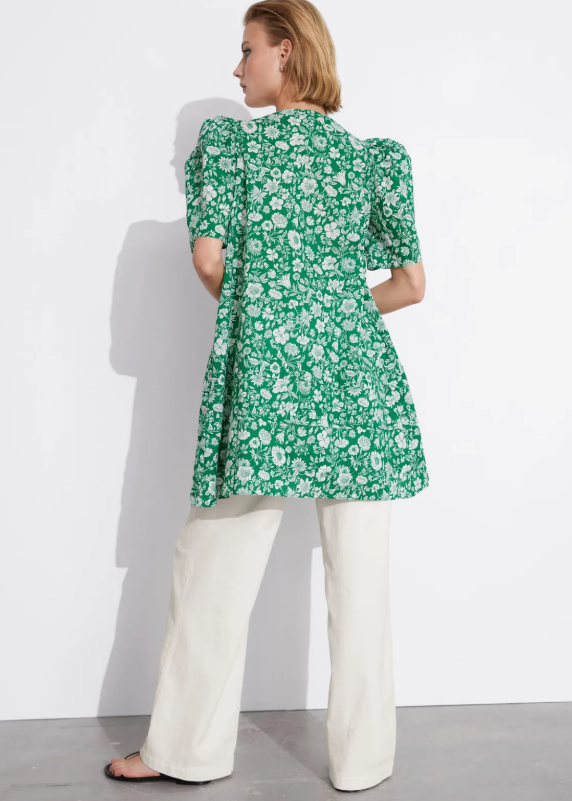 A-Line Short-Sleeve Dress