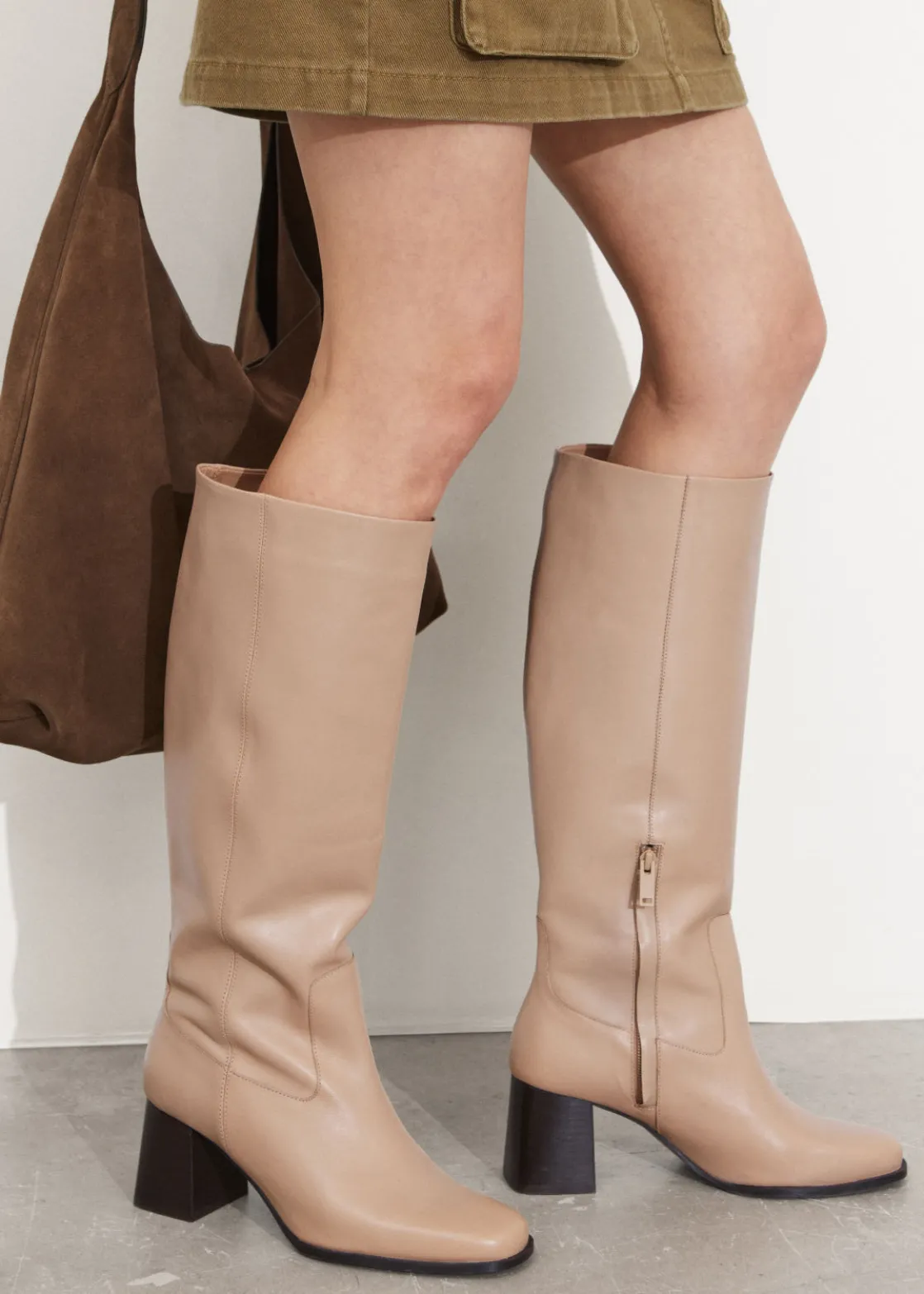 Leather Knee Boots