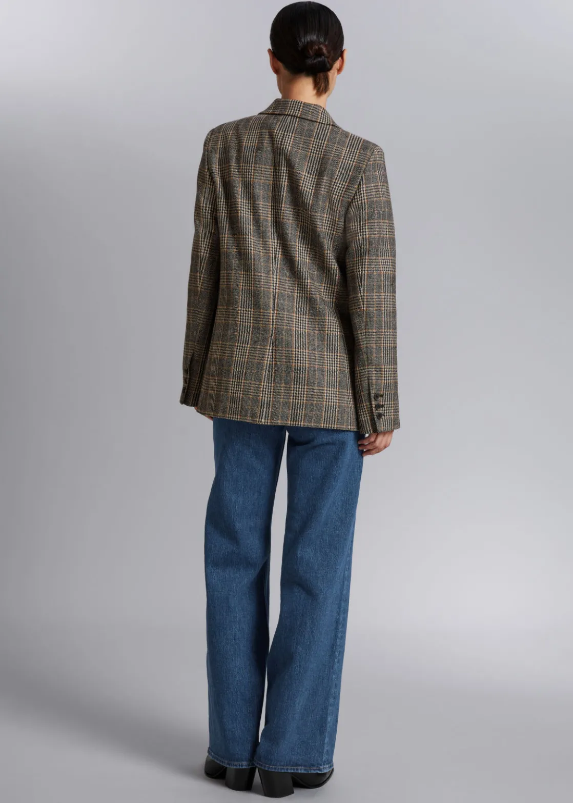 Fitted Checked Blazer