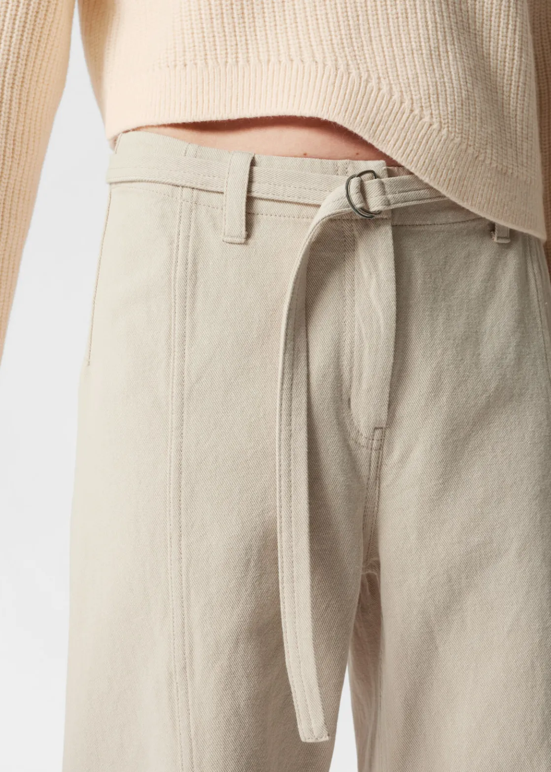 Relaxed Belted Trousers