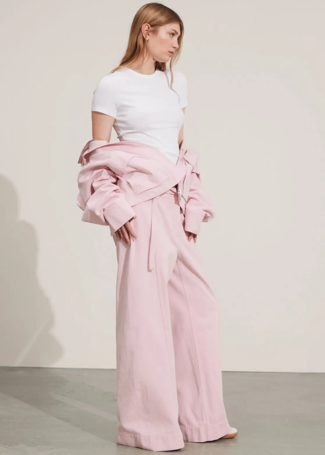 Relaxed Belted Trousers