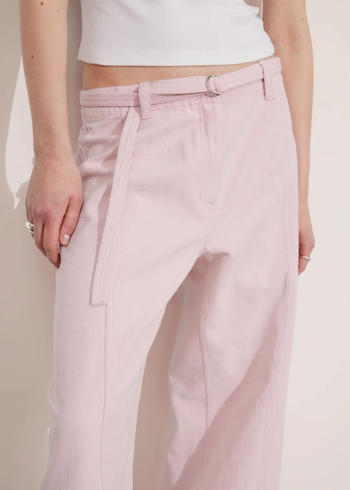 Relaxed Belted Trousers