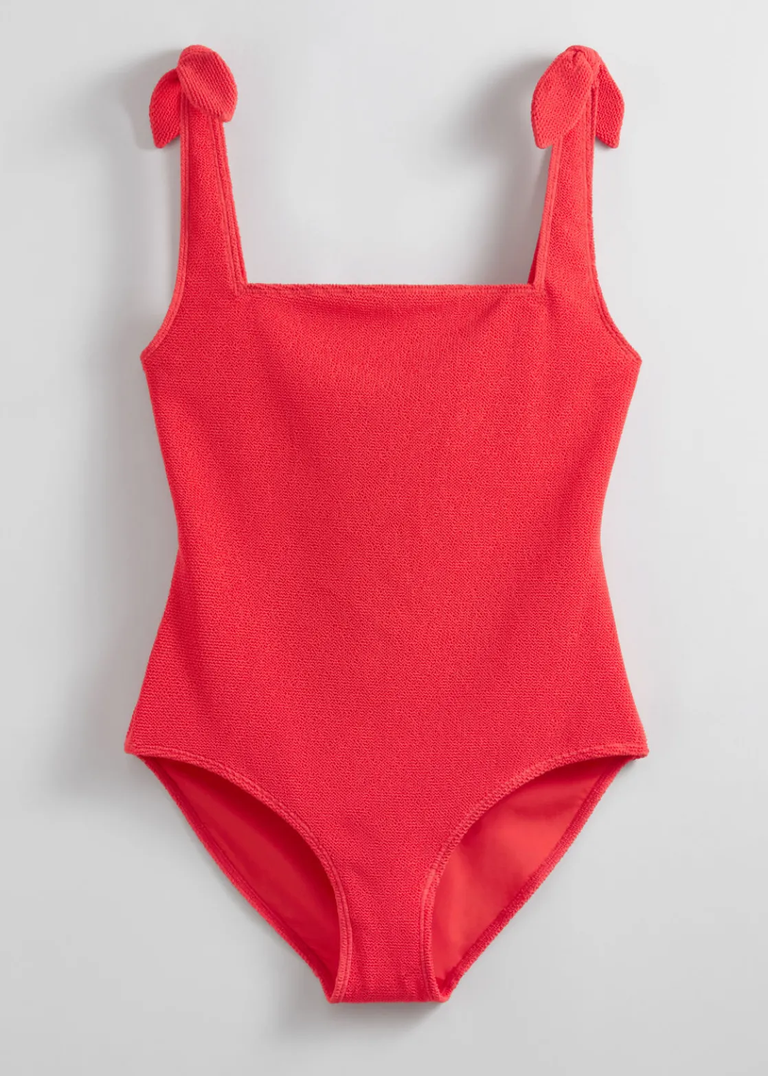 Textured Bow Tie Swimsuit