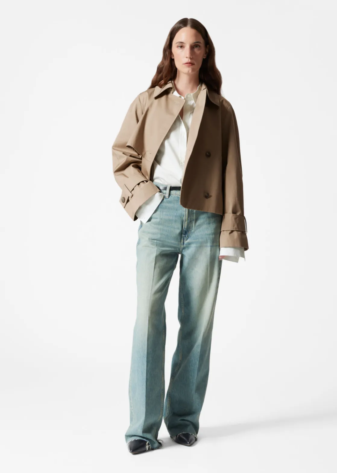 Short Trench Coat Jacket