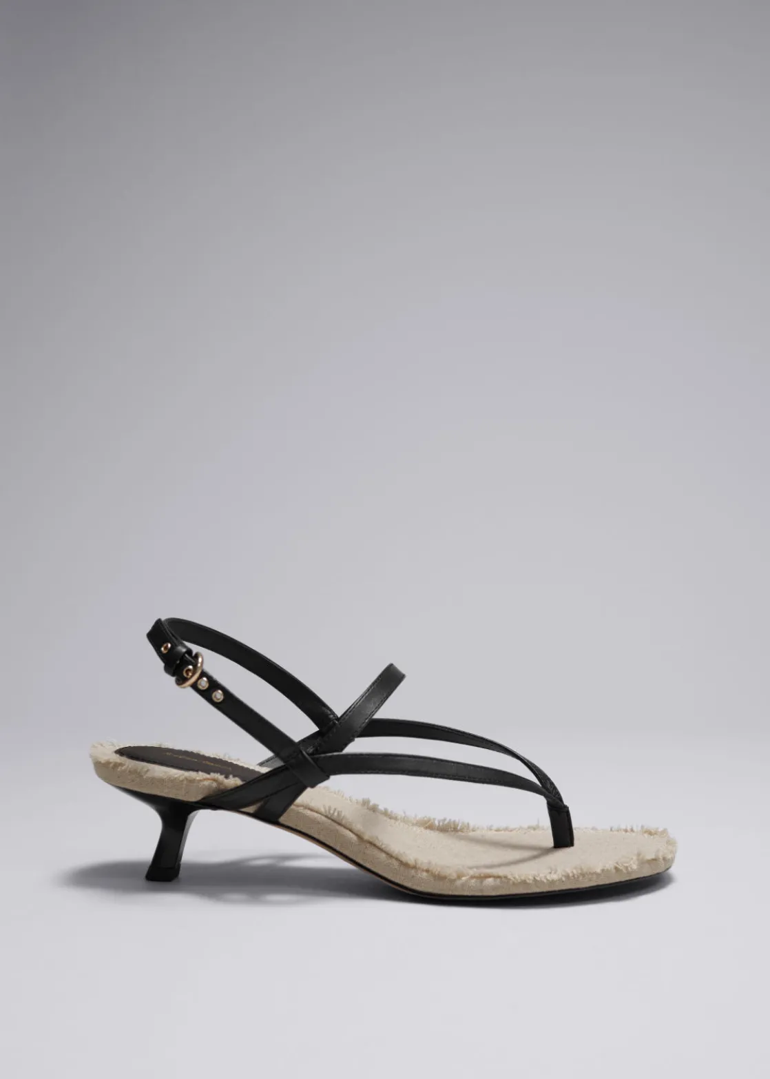 Fringed Leather Sandals