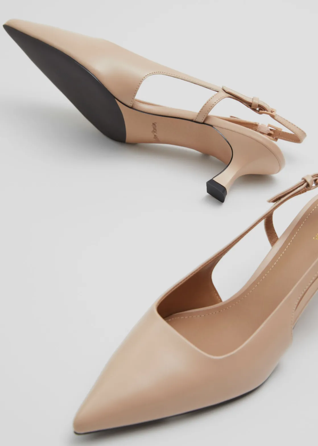 Slingback Leather Pumps