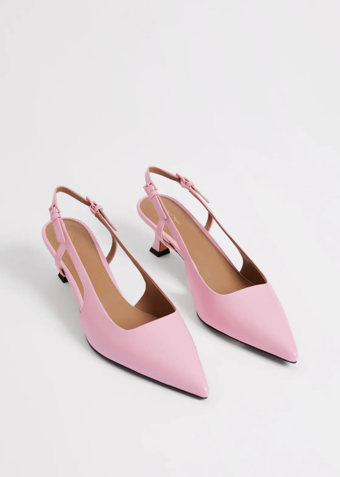 Slingback Leather Pumps