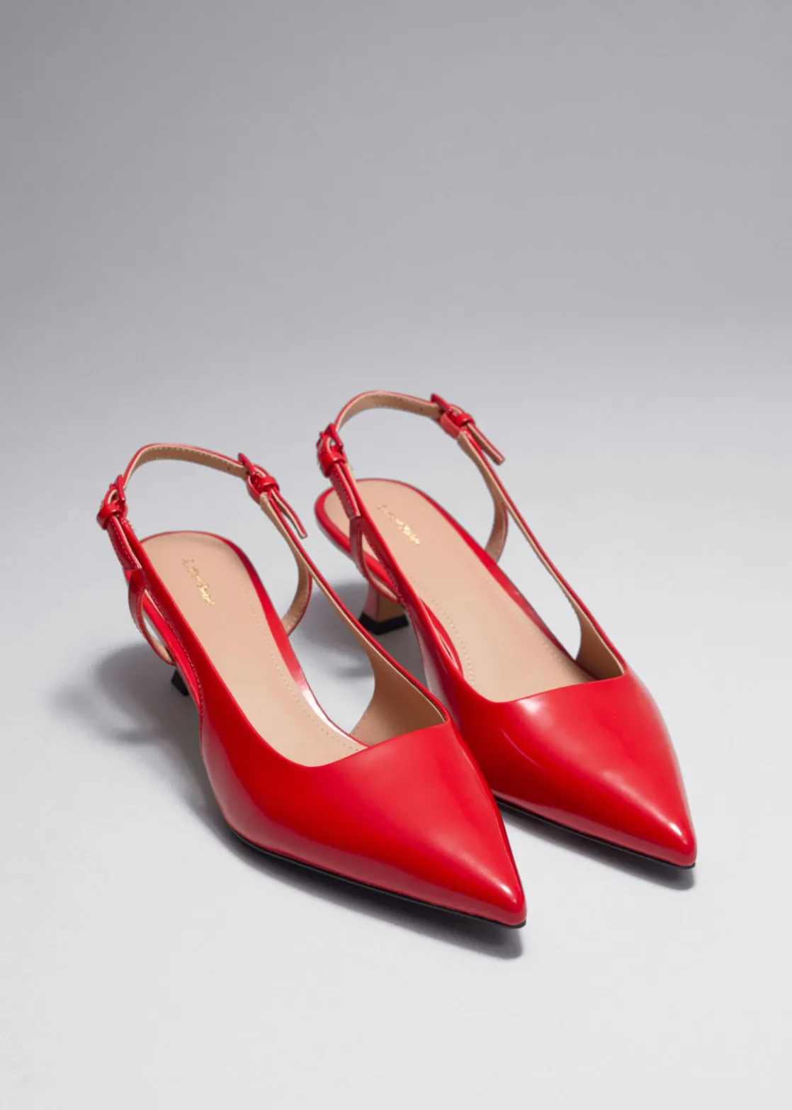 Slingback Leather Pumps