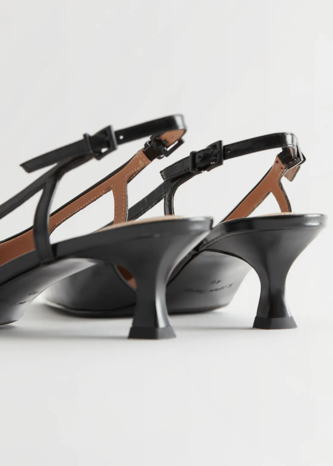 Slingback Leather Pumps