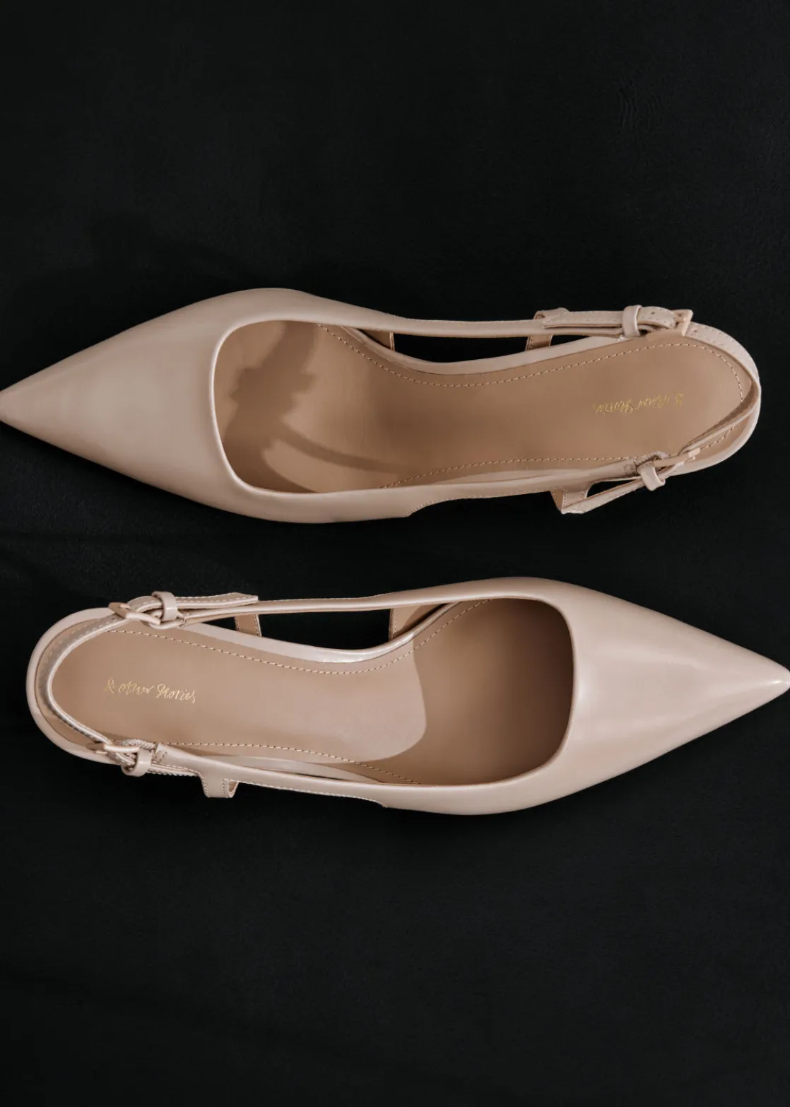 Slingback Leather Pumps