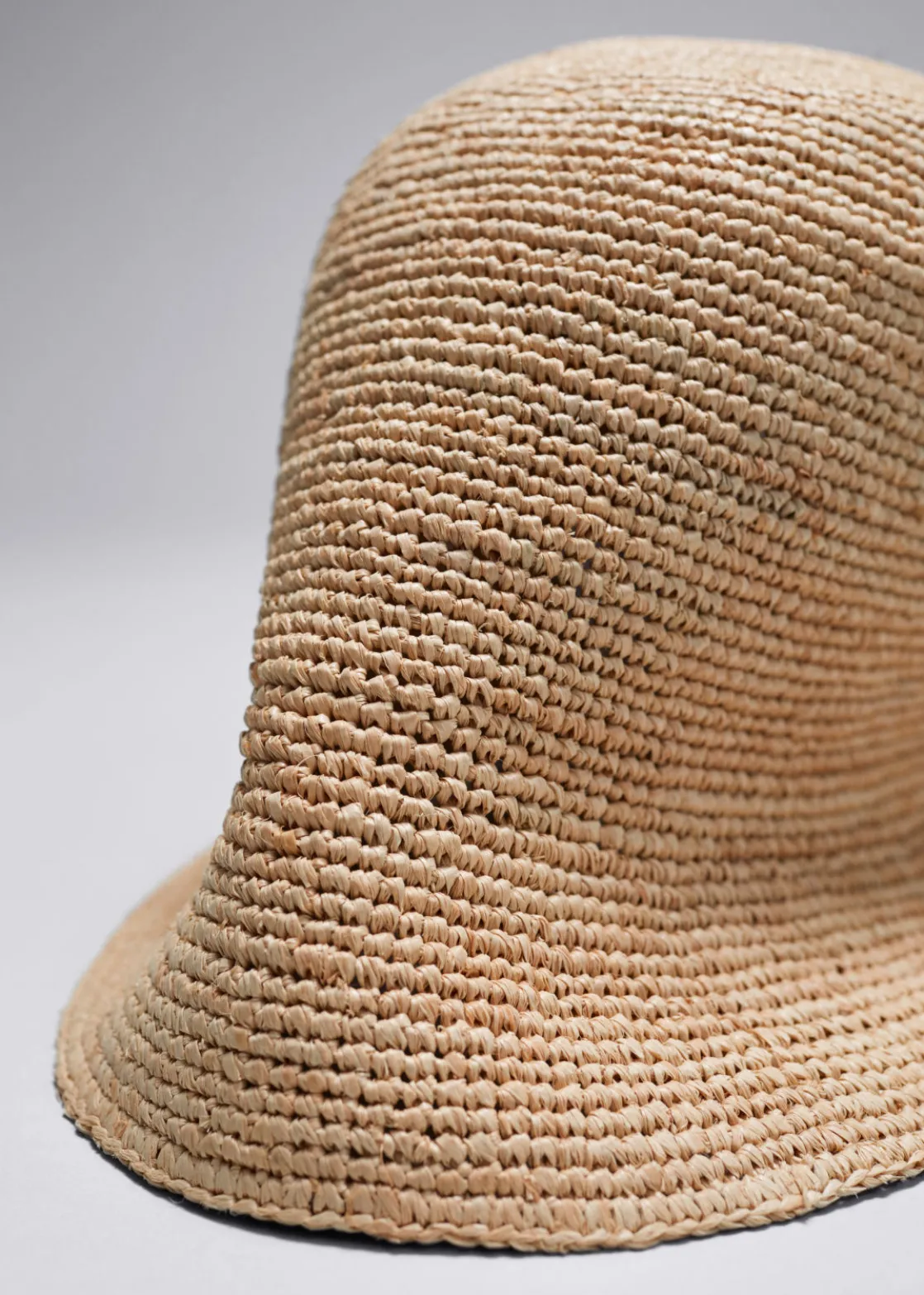 Woven Raffia Bucket Hat