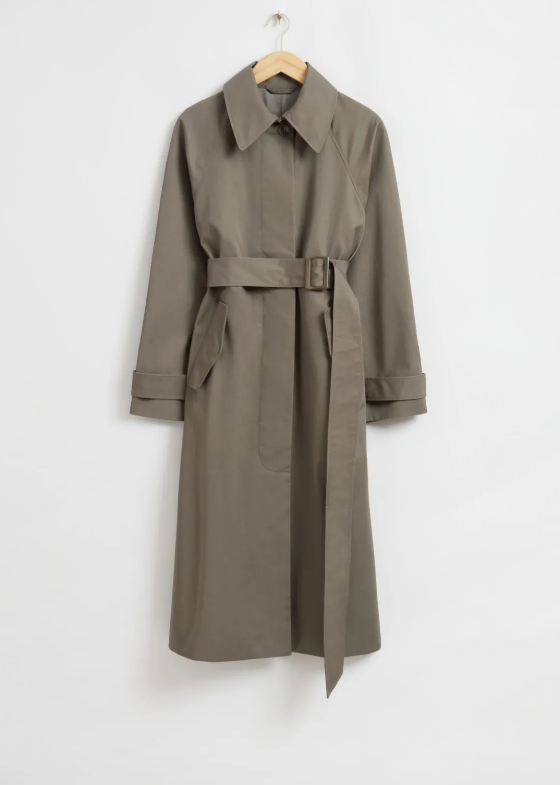 Relaxed Mid-Length Trench Coat