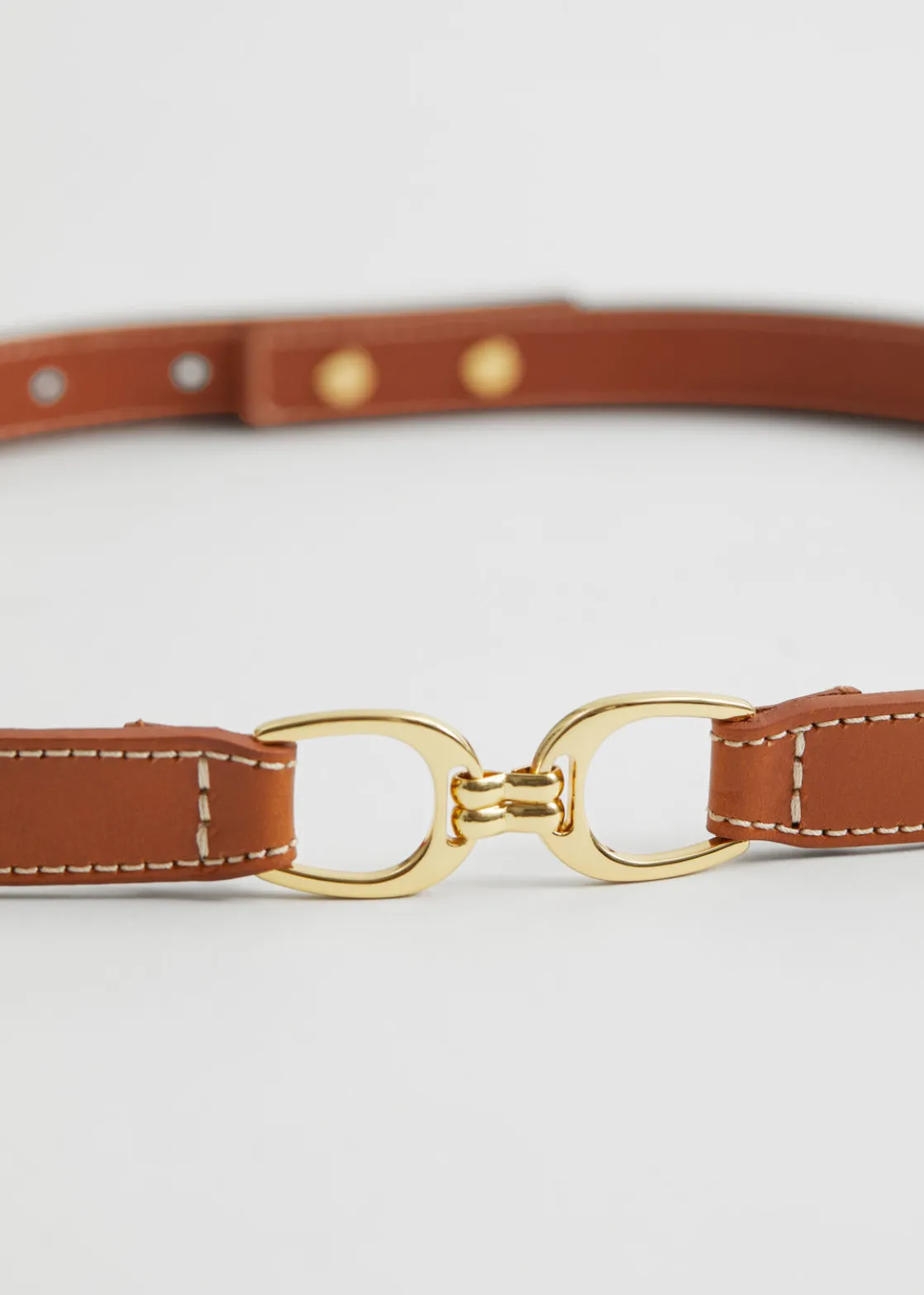 Mid-Waist Leather Belt