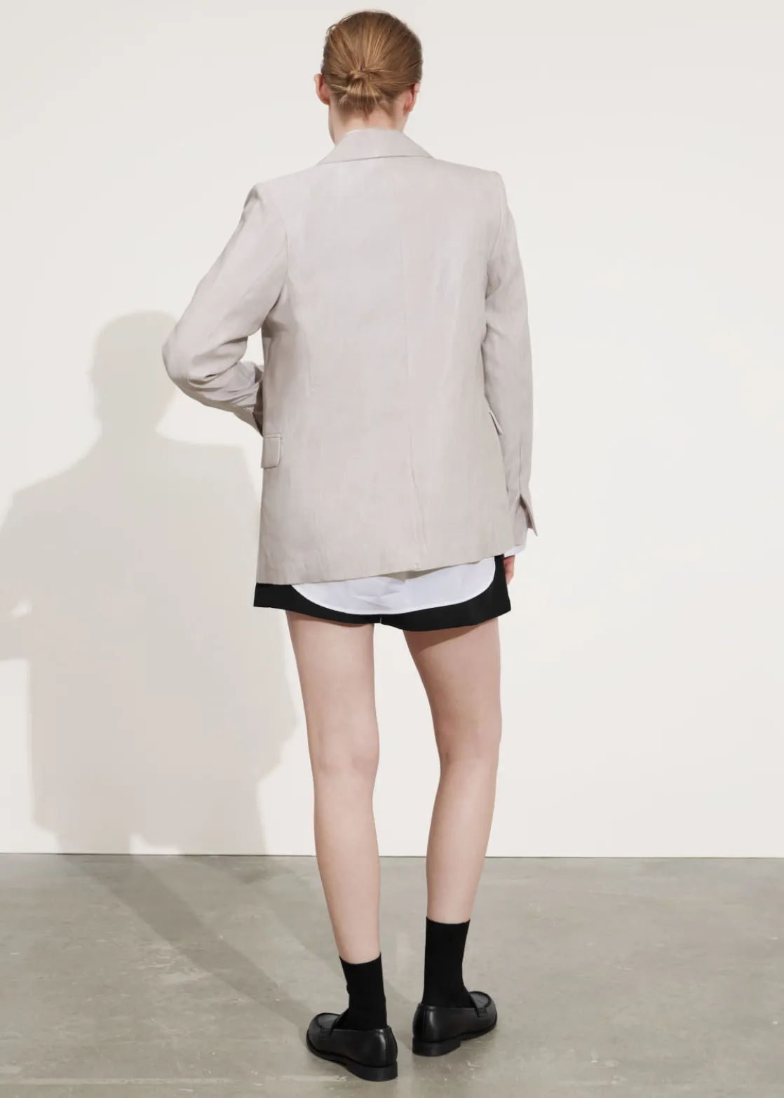 Relaxed Linen-Blend Blazer