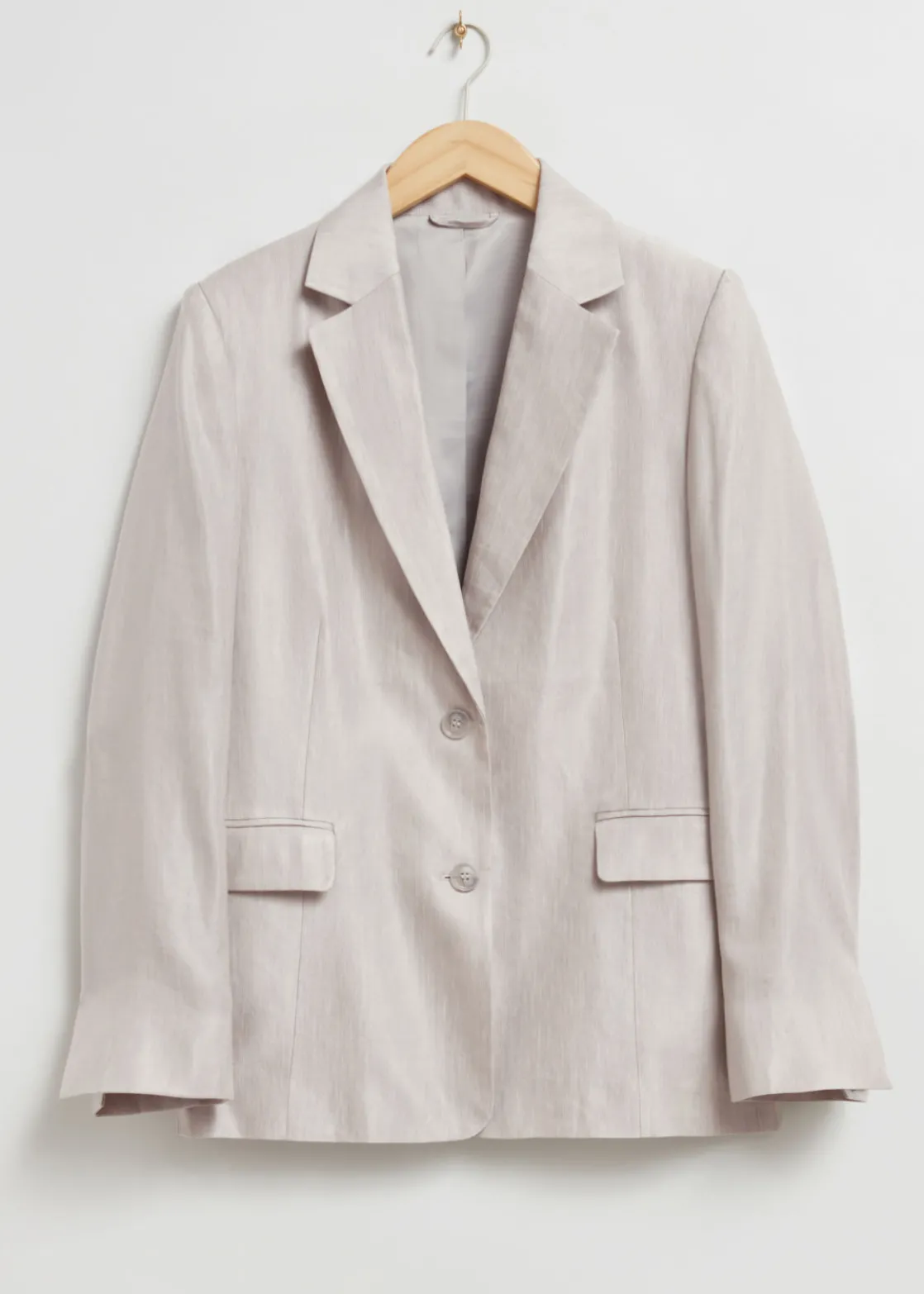 Relaxed Linen-Blend Blazer