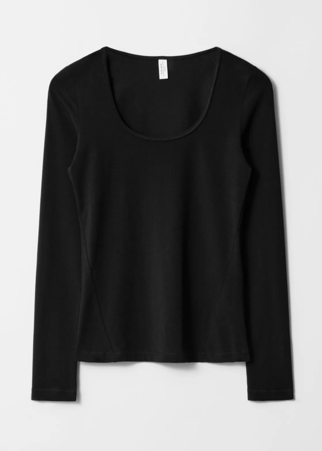 Scoop-Neck Long-Sleeve Jersey Top