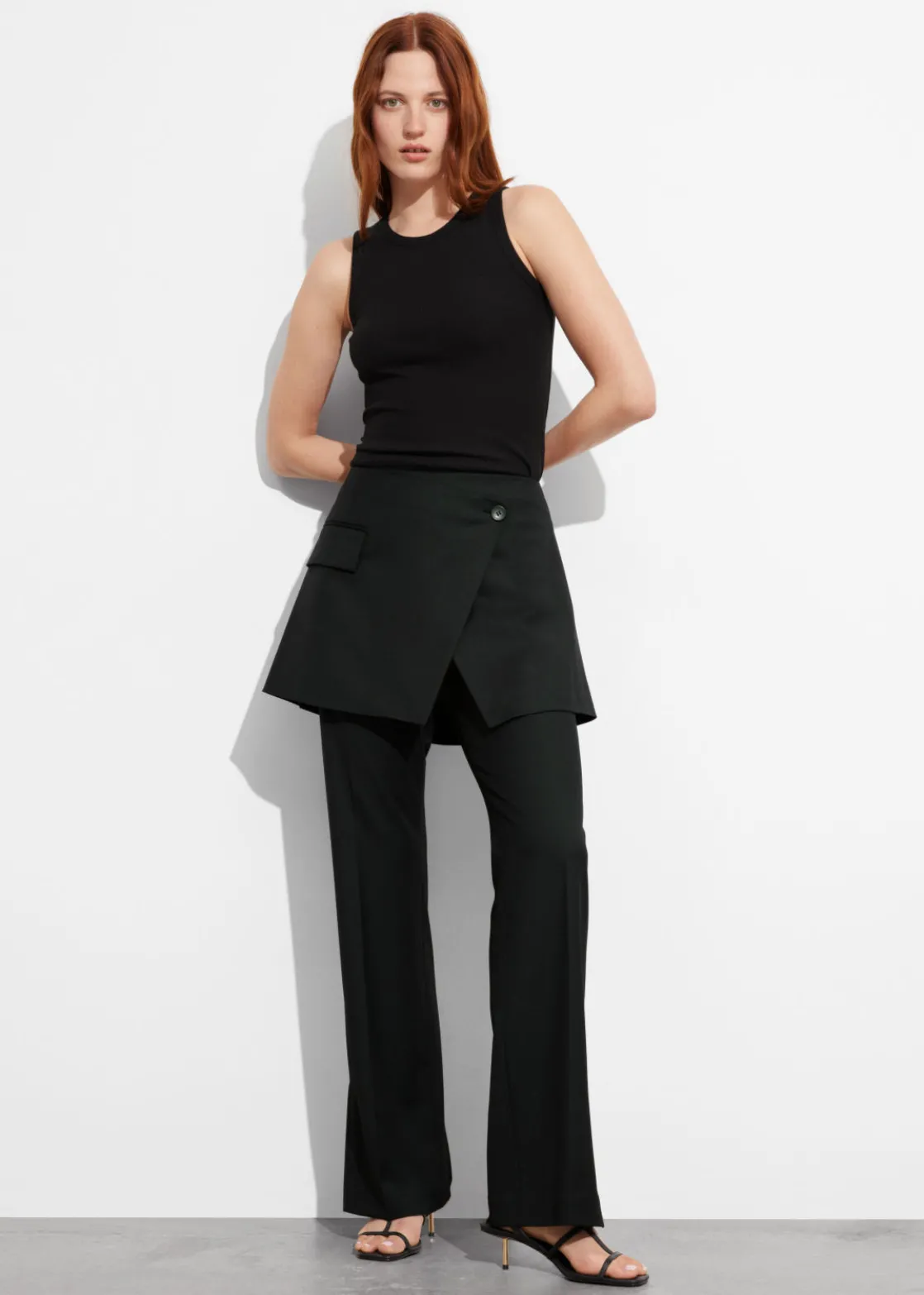 Wrap-Skirt Trousers