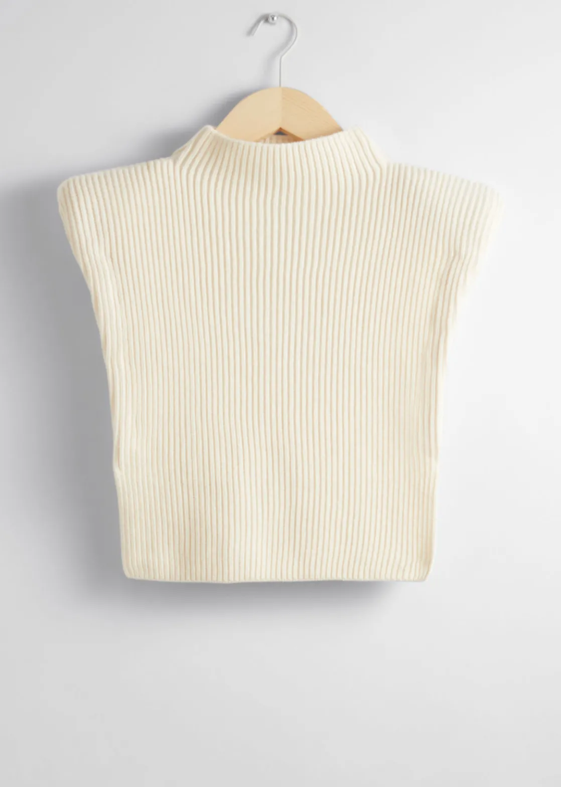 Rib-Knit Wool Bib