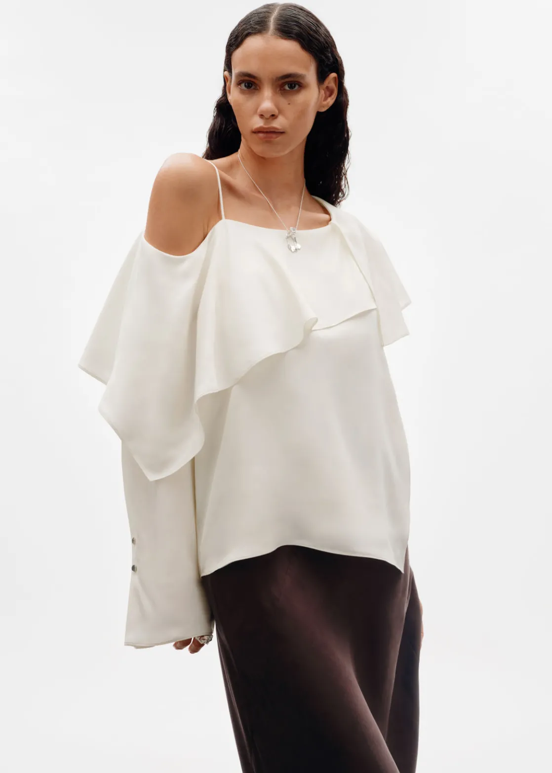 Asymmetric Silk Top