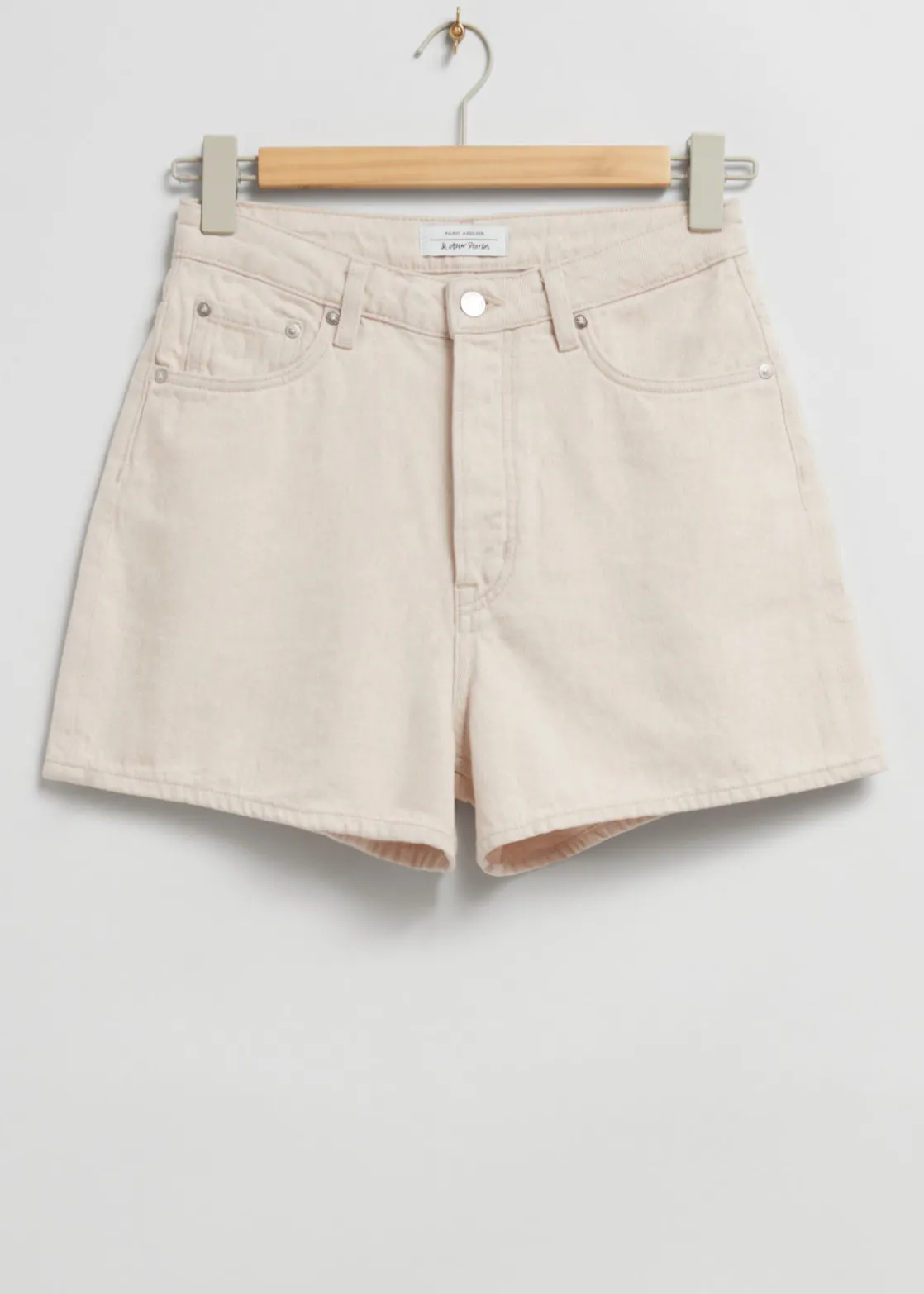 High-Waist Denim Shorts