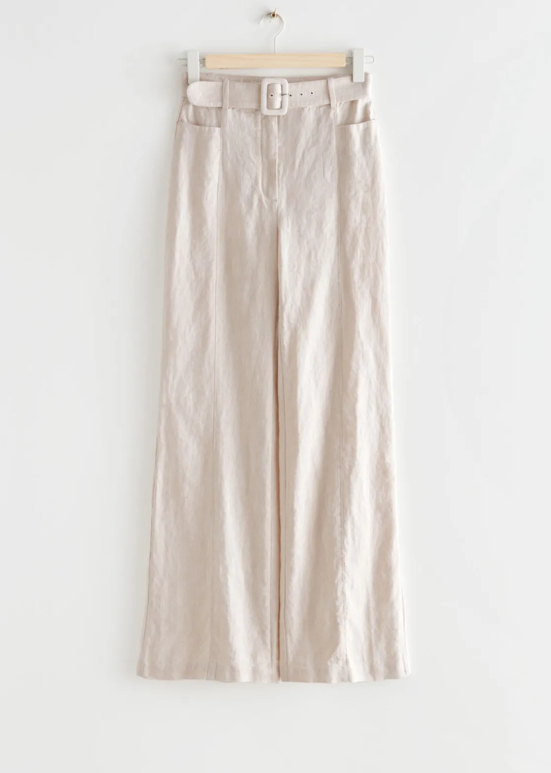 Flared Linen Trousers